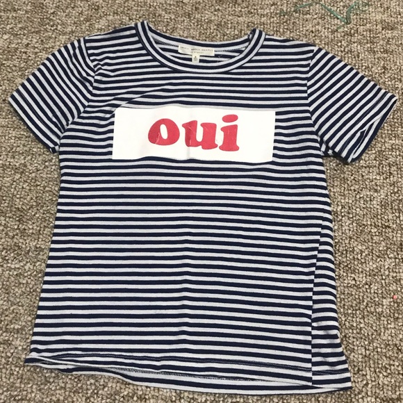 Blue and white striped t shirt - Picture 1 of 2
